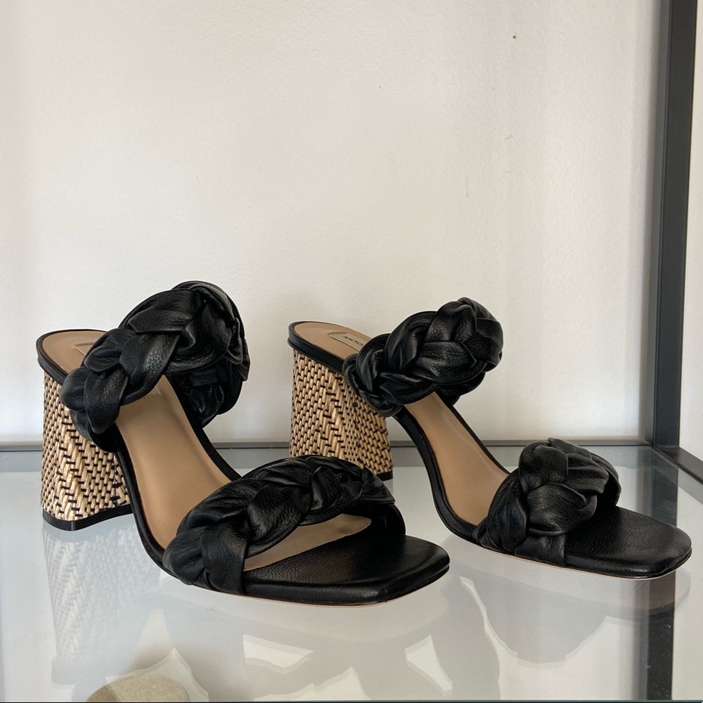 Antonio Melani Leather Mules